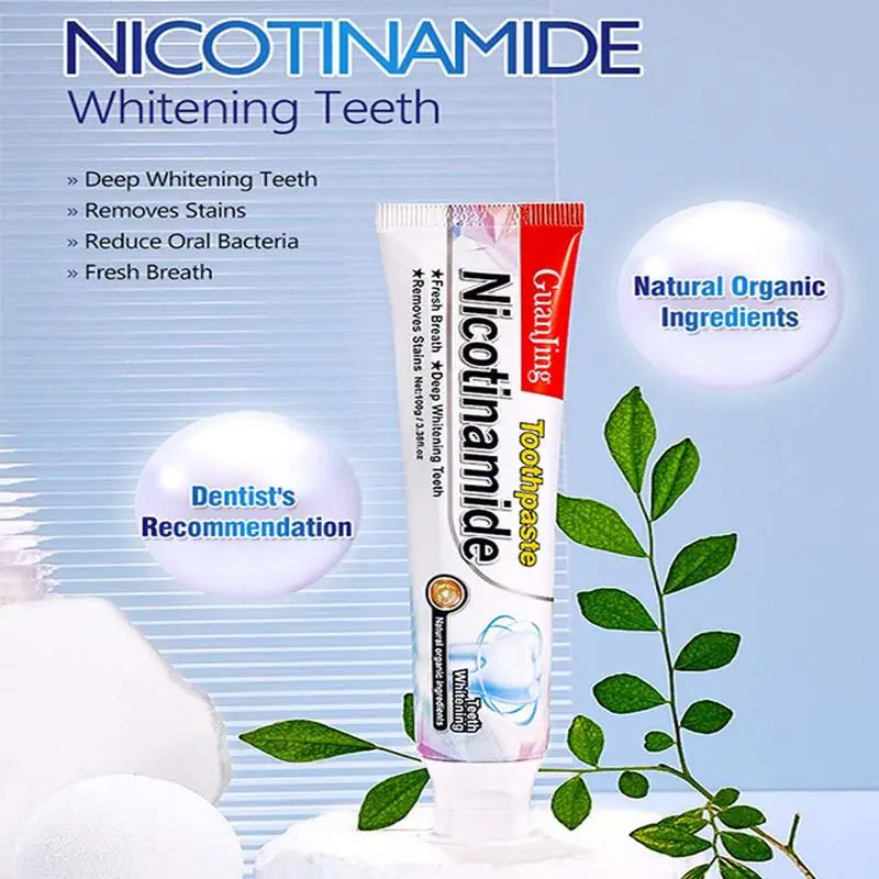 Nicotinamide Whitening Toothpaste Fresh Breath Whitening Teeth Oral Hygiene Cleaning Effectively Remove